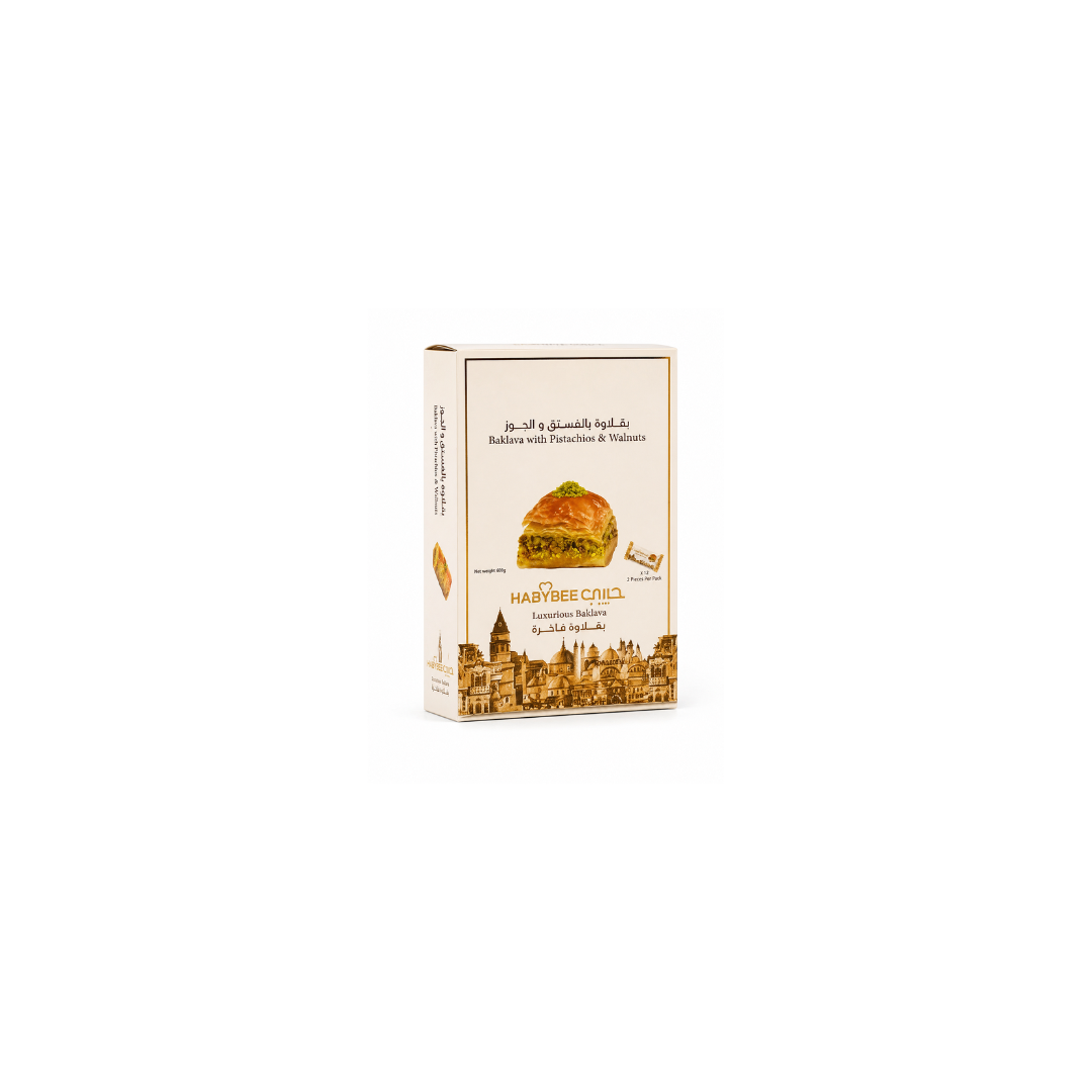 HABYBEE BAKLAVA WITH PISTACHIOS & WALNUTS
